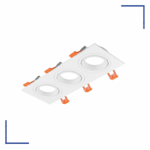 وش اسبوت متحرك ثلاثي مربع ابيض