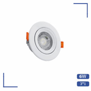 سبوت بلاستيك 6 وات ثلاثة لون